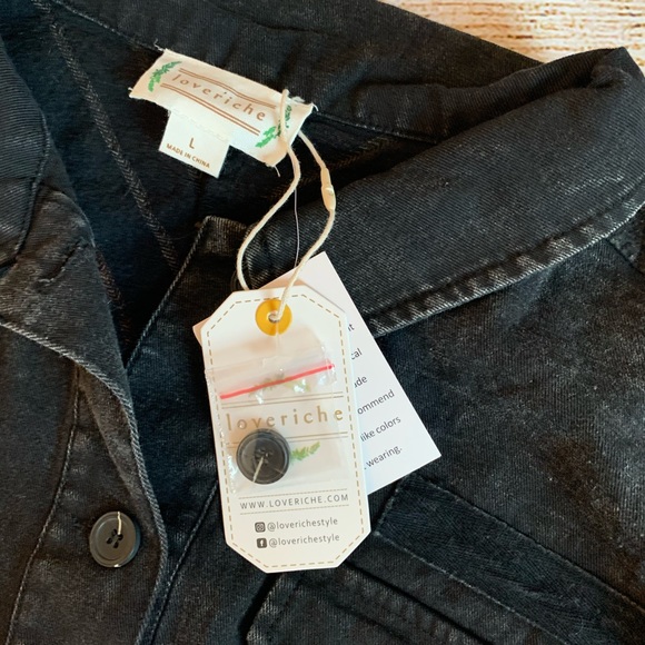 jean top vintage inspired denim deadstock - Picture 3 of 3